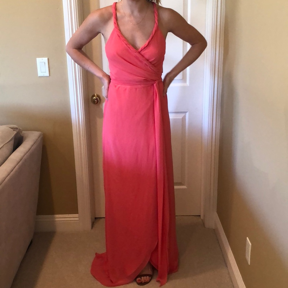 Joanna August Parker Long wrap. Color: summertime